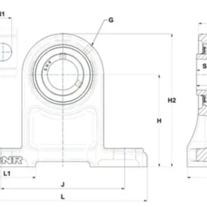 Ekspresowa dostawa Zespół z oprawą żeliwną UCPH.205 SNR